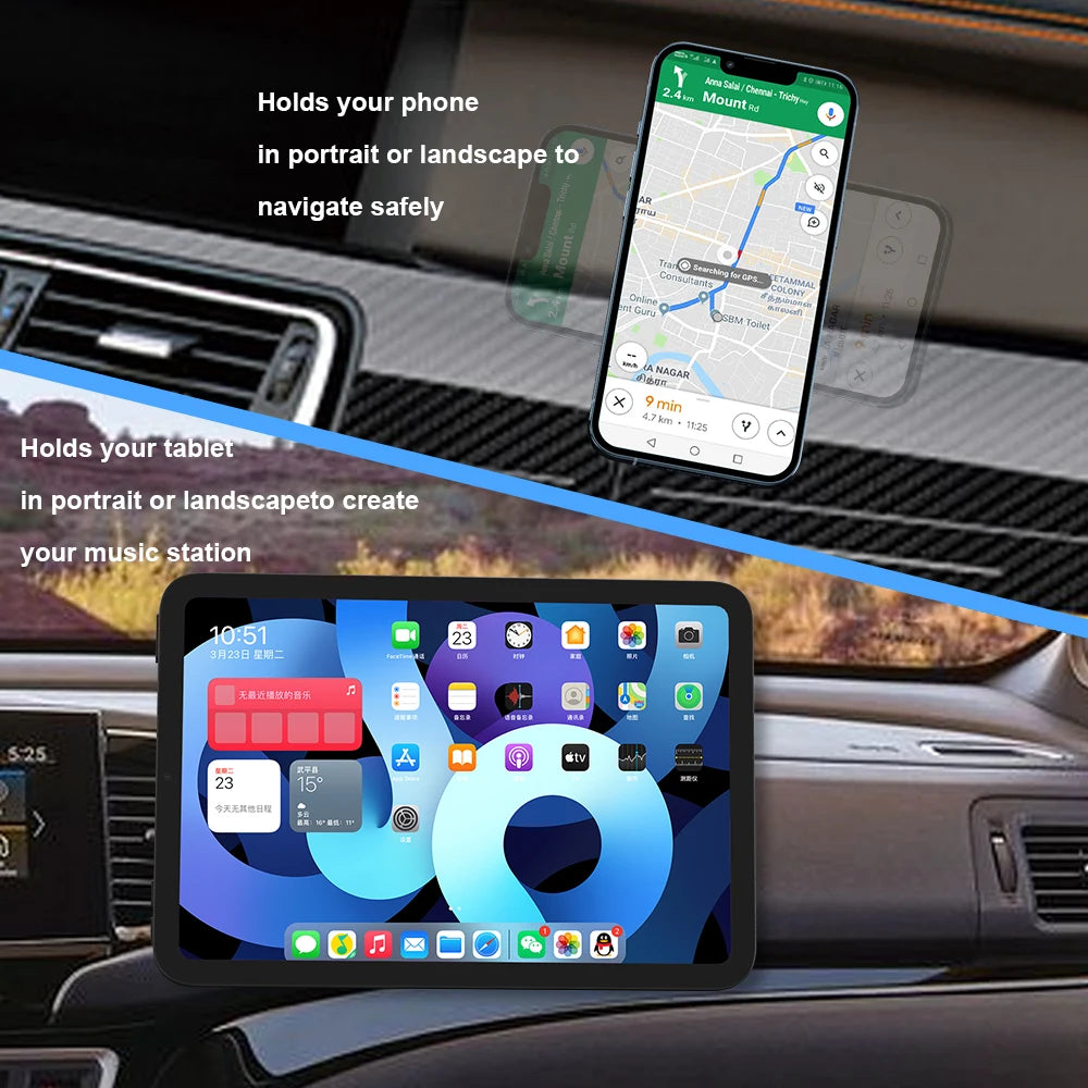 Soporte Magnético Adhesivo para Auto – Universal para Tablero y Heladera