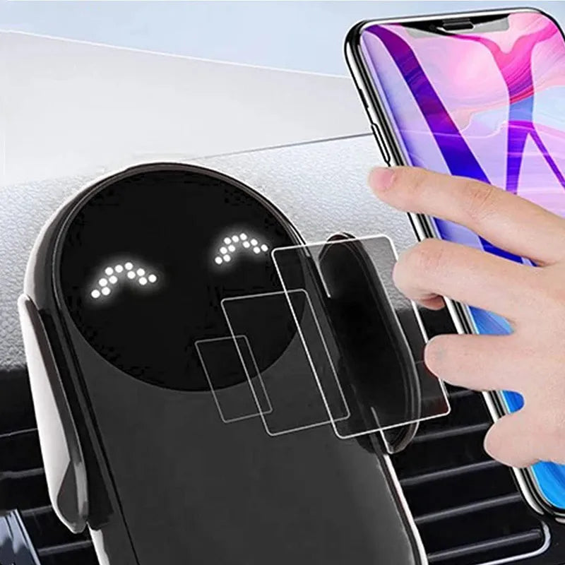 Soporte Auto con Carga Inalámbrica – Infrarrojo Inteligente y Rotación 360°