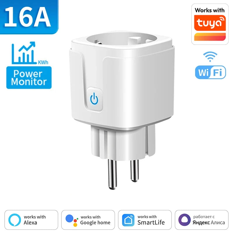 Pack Enchufes Inteligentes WiFi con Monitoreo de Energía – Tuya Argentina