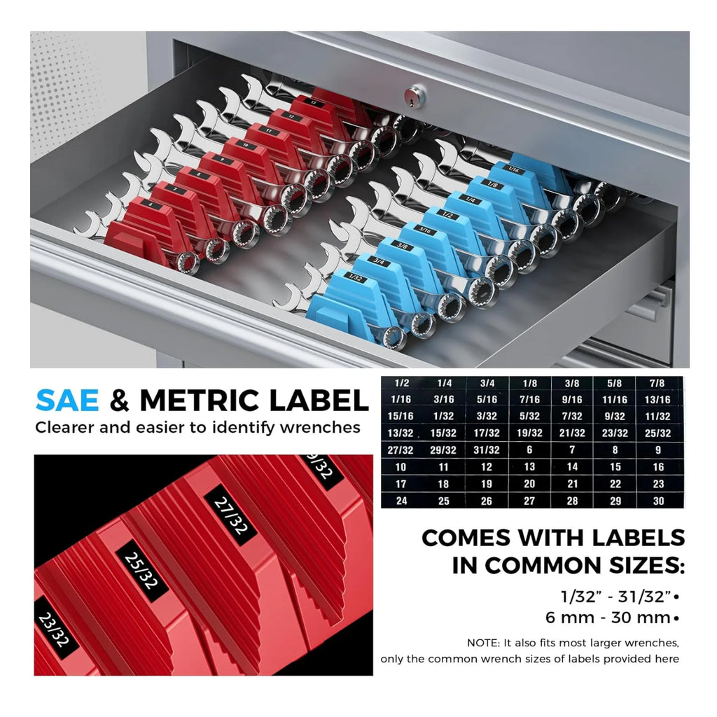 Organizador Magnético de Llaves – Sistema Modular 12 Piezas para Caja de Herramientas