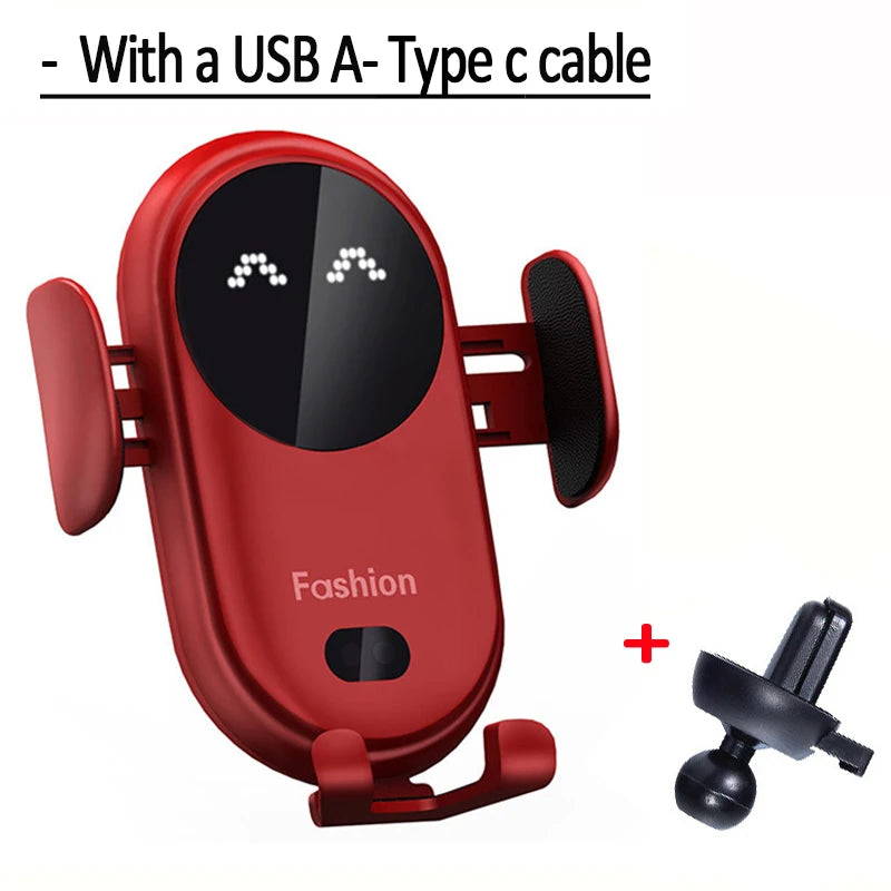 Soporte Auto con Carga Inalámbrica – Infrarrojo Inteligente y Rotación 360°
