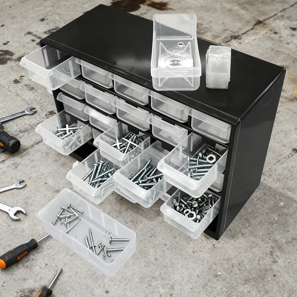 Organizador de Herramientas – Caja con 25 Cajones para Pared
