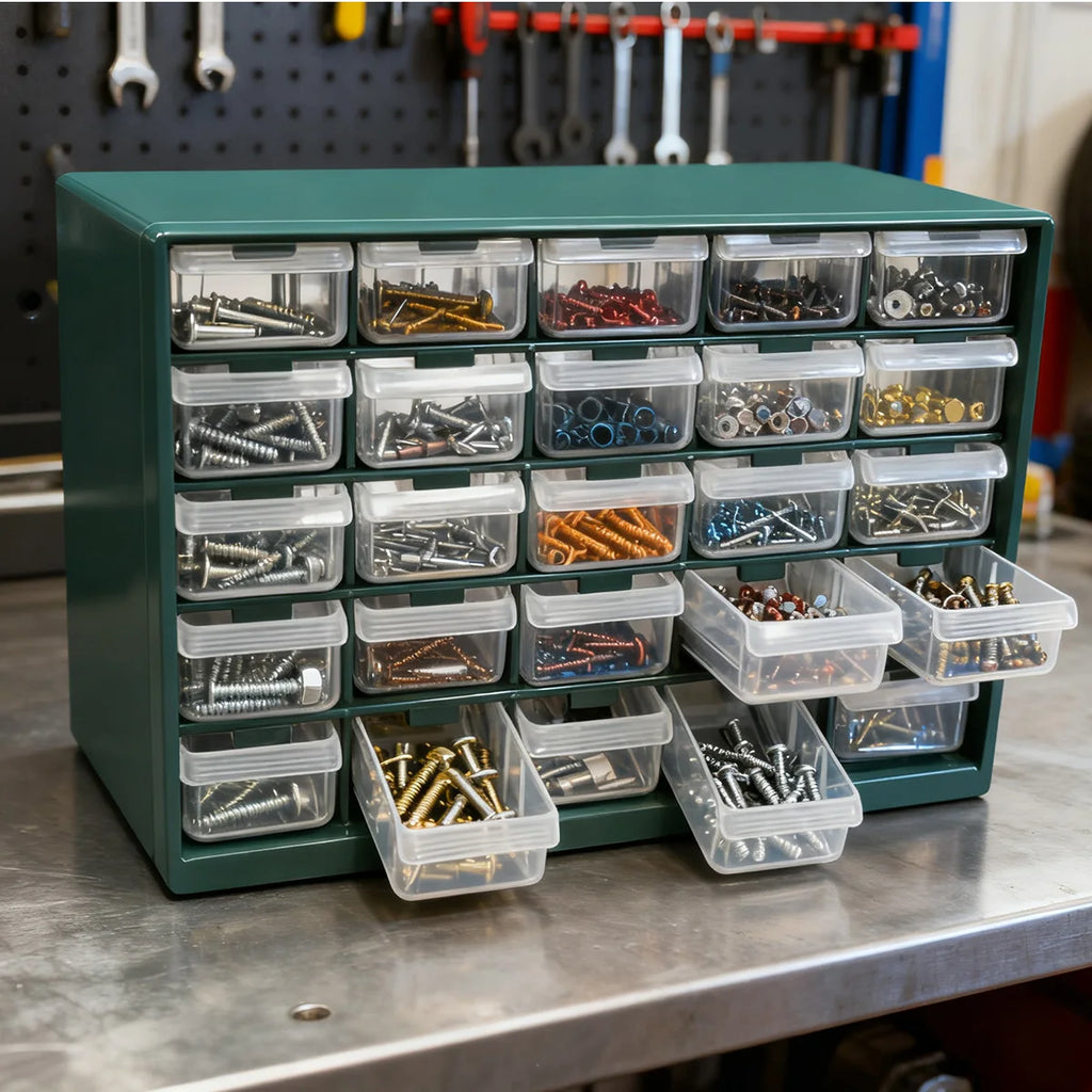 Organizador de Herramientas – Caja con 25 Cajones para Pared