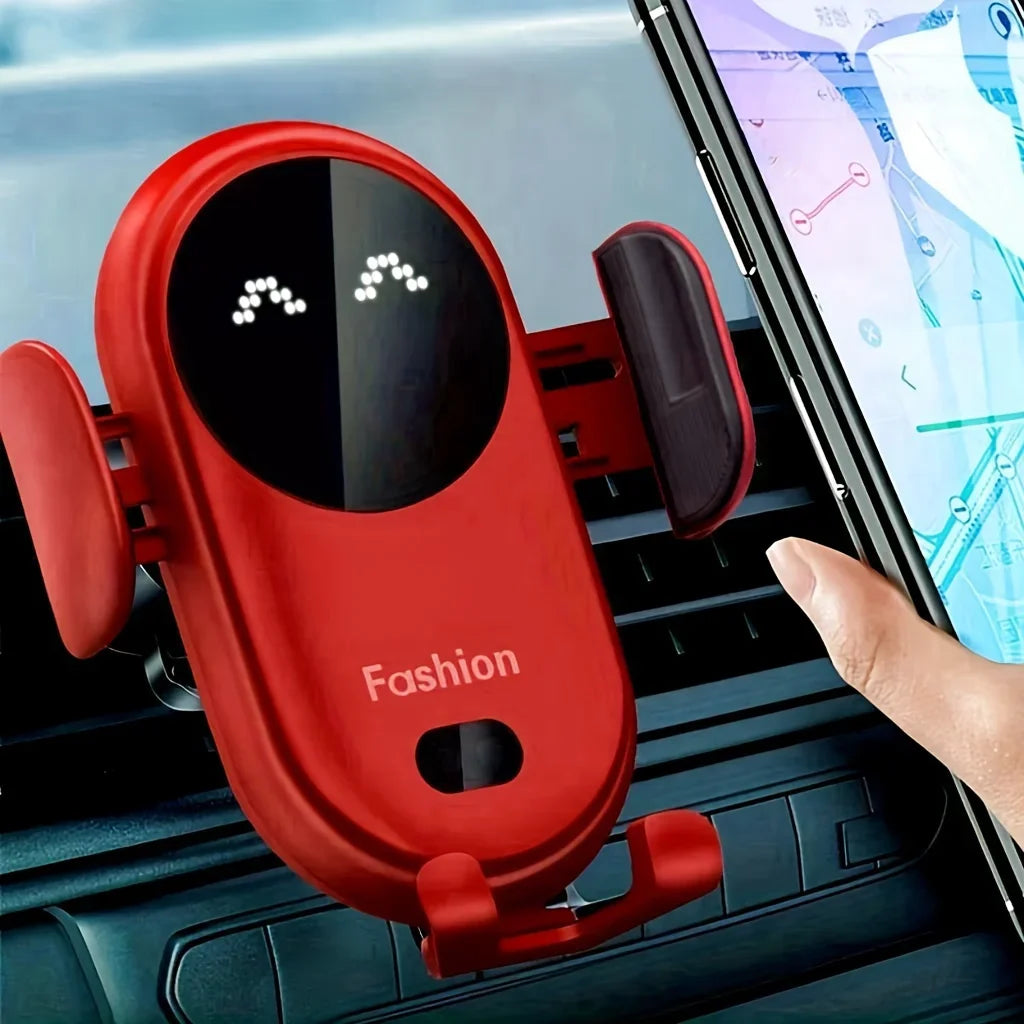 Soporte Auto con Carga Inalámbrica – Infrarrojo Inteligente y Rotación 360°
