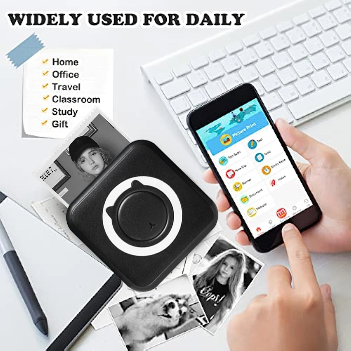 Mini Impresora Térmica Bluetooth – Fotos, Stickers y Documentos desde el Celular