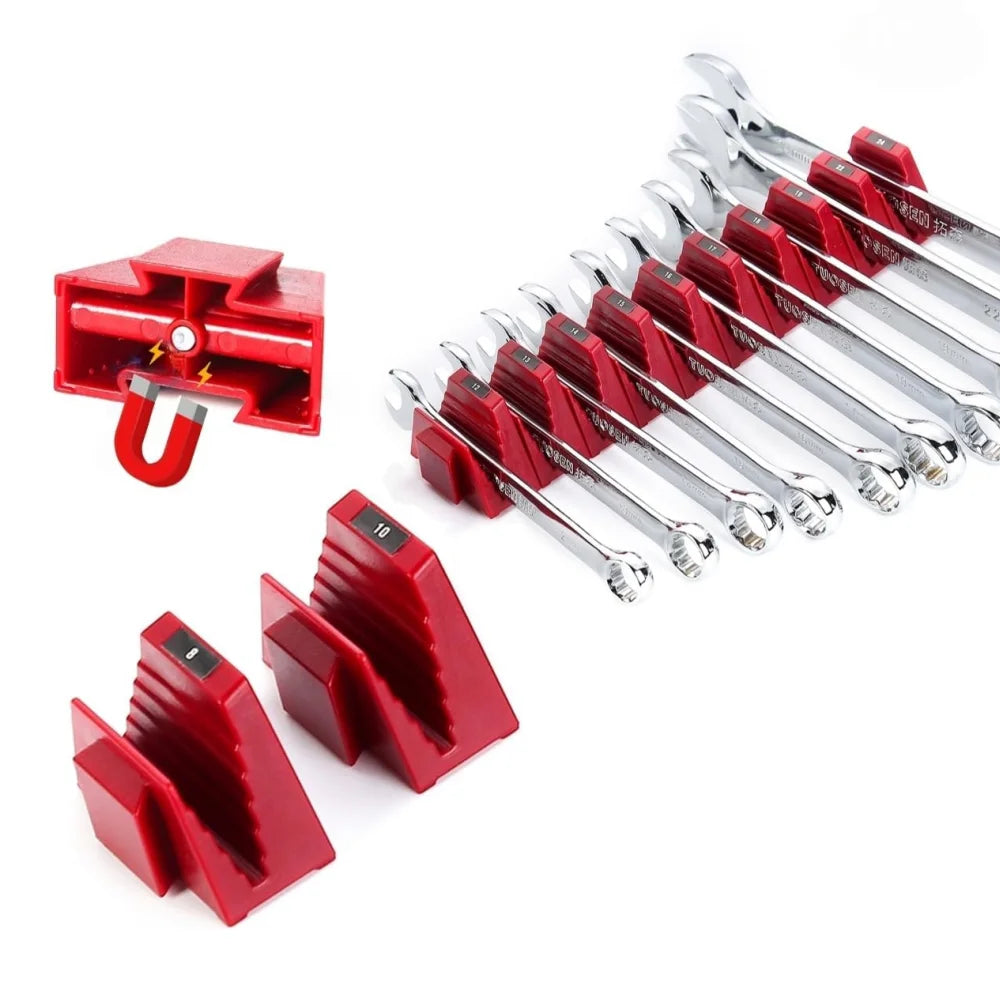 Organizador Magnético de Llaves – Sistema Modular 12 Piezas para Caja de Herramientas