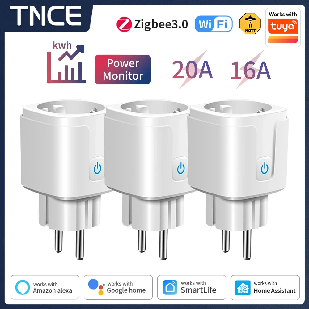 Pack Enchufes Inteligentes WiFi con Monitoreo de Energía – Tuya Argentina