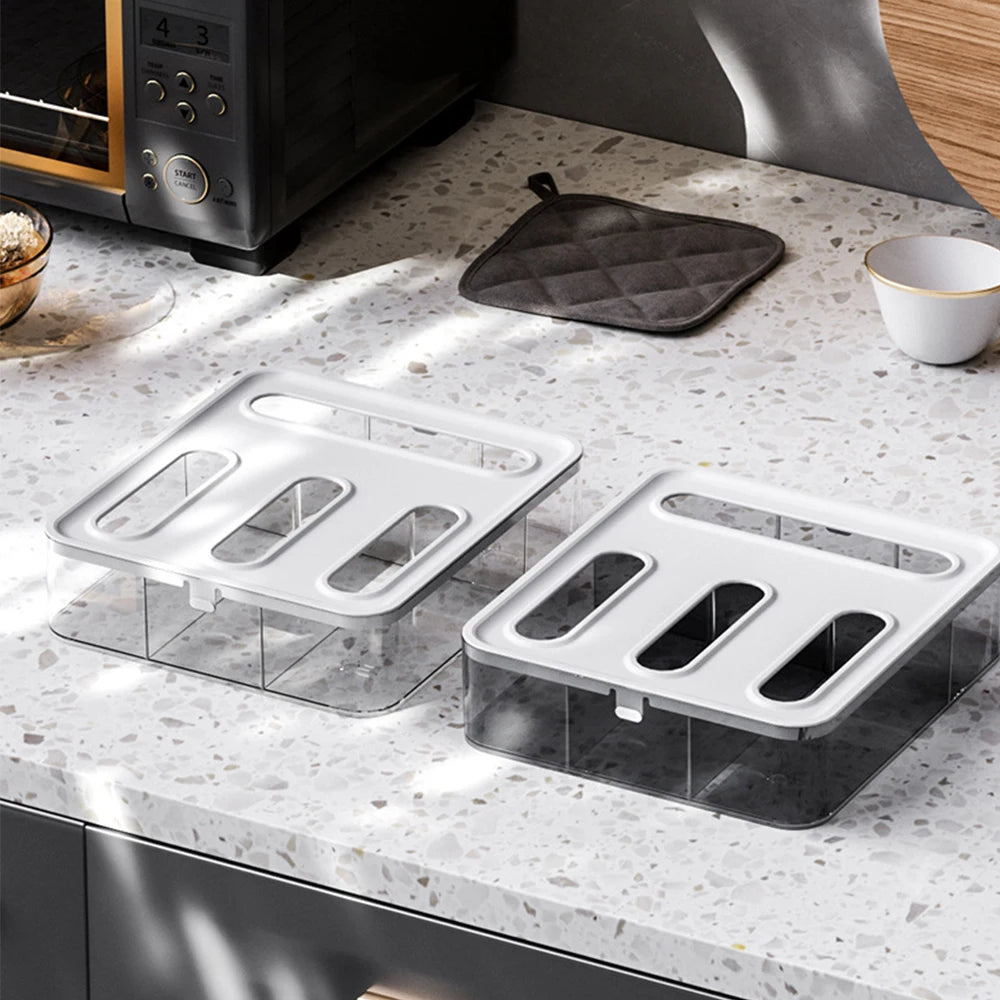 Organizador Plástico para Cajones de Cocina – Bolsas Ziplock, Utensilios y Más