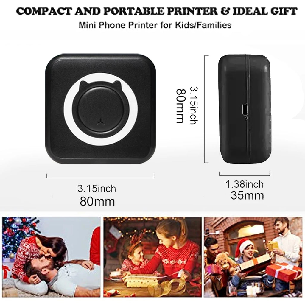 Mini Impresora Térmica Bluetooth – Fotos, Stickers y Documentos desde el Celular